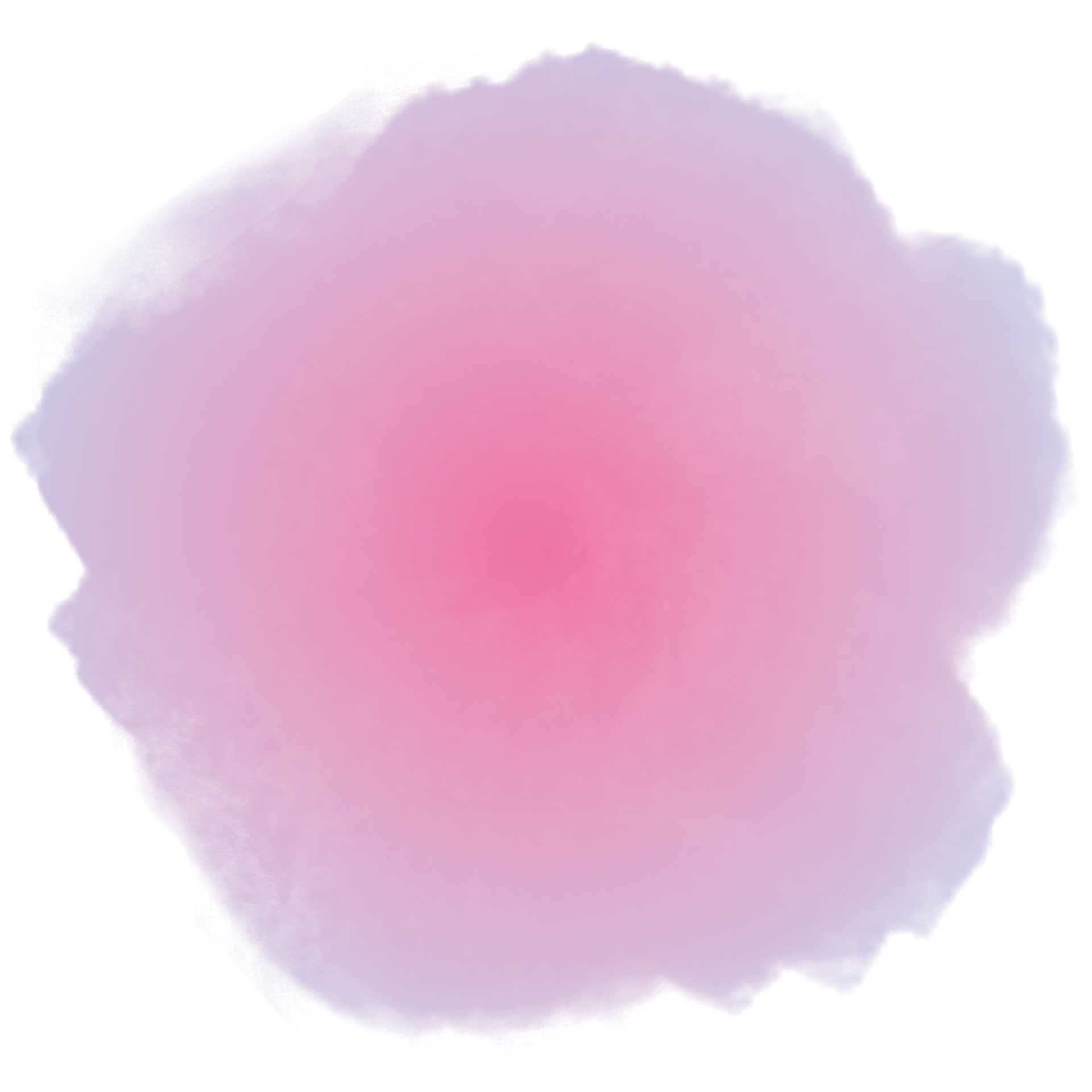 Ein rundlicher Wasserfarben-Spritzer in Rosa bis Violett